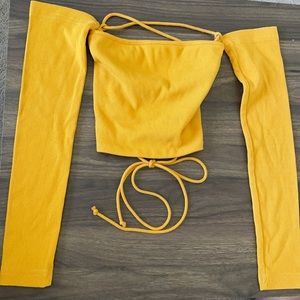Yellow Crop Top